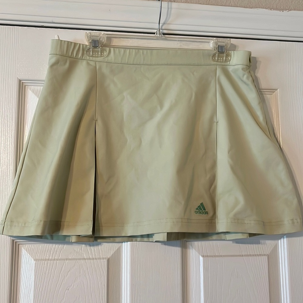 ADIDAS LIGHT GREEN TENNIS SKIRT SIZE 14